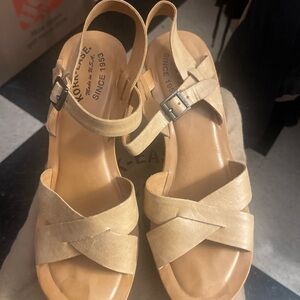 Kork-Ease Tan Platform Sandals